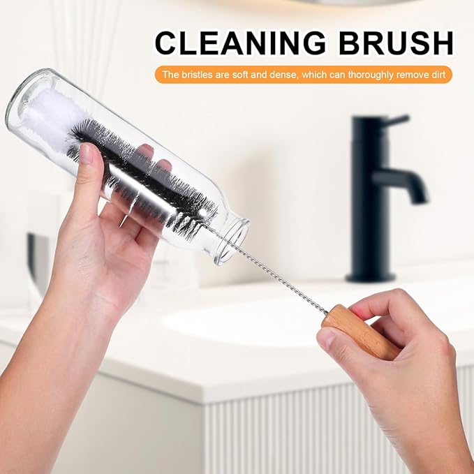 Amosfun 3 Inch Chimney Cleaning Brush with 14.5 Inch Wire Handle for Pellet Stove and Wood Stove Pipe Cleaner Fireplace Soot Removal and Debris Cleaning Tool