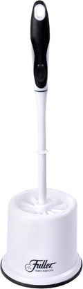 Fuller Brush Toilet Bowl Brush in Caddy Set – 16-Inch Long Handle – Heavy Duty Dome Tufted Bristles, Rubberized Non-Slip Grip, Bathroom, Rim, Trap Cleaner (Pack of 2)