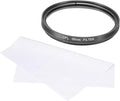 MECCANIXITY 58mm Circular Polarizer Filter, Double Sided Multi-Layer Coatings Polarizing Filter with Cleaning Cloth for Camera Lens