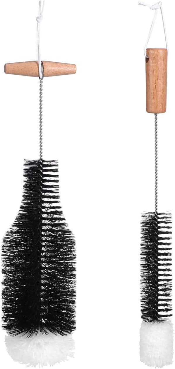 Amosfun 3 Inch Chimney Cleaning Brush with 14.5 Inch Wire Handle for Pellet Stove and Wood Stove Pipe Cleaner Fireplace Soot Removal and Debris Cleaning Tool