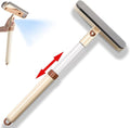 5-in-1 Extendable Window Squeegee with Spray, All-Purpose Window Cleaner Tool with Sprayer, Sponges, Silicon Blade & Gap Brush for Indoor/Outdoor Glass, Shower Door, Car Windshield, Mirror