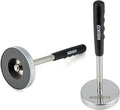 NEIKO 53426A 35LB Magnetic Pick Up Tool, Large Magnet with 3.3" Head, Extendable Magnetic Sweeper on a Stick up to 33.5 Inches, Nail Finder Pickup Tool, 5 Section Stainless Steel Shaft
