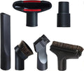 Vacuum Attachments Accessories Cleaning Kit Brush Nozzle Crevice Tool for 1 1/4 inch & 1 3/8 inch Standard Hose 6pcs
