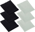 Premium Microfiber Cleaning Cloths for Eyeglasses, Screens, Camera Lenses, Ultra-Soft, Scratch-Free, Washable and Reusable, 6 Pack