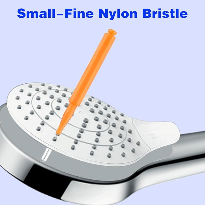30 PCS Shower Head Cleaner Picks, Multiple Size Hole Cleaning Brush for Shower Head Small Hole, Stainless Steel Holes Anti-Clogging Cleaning Brush for Unchoke Showerhead