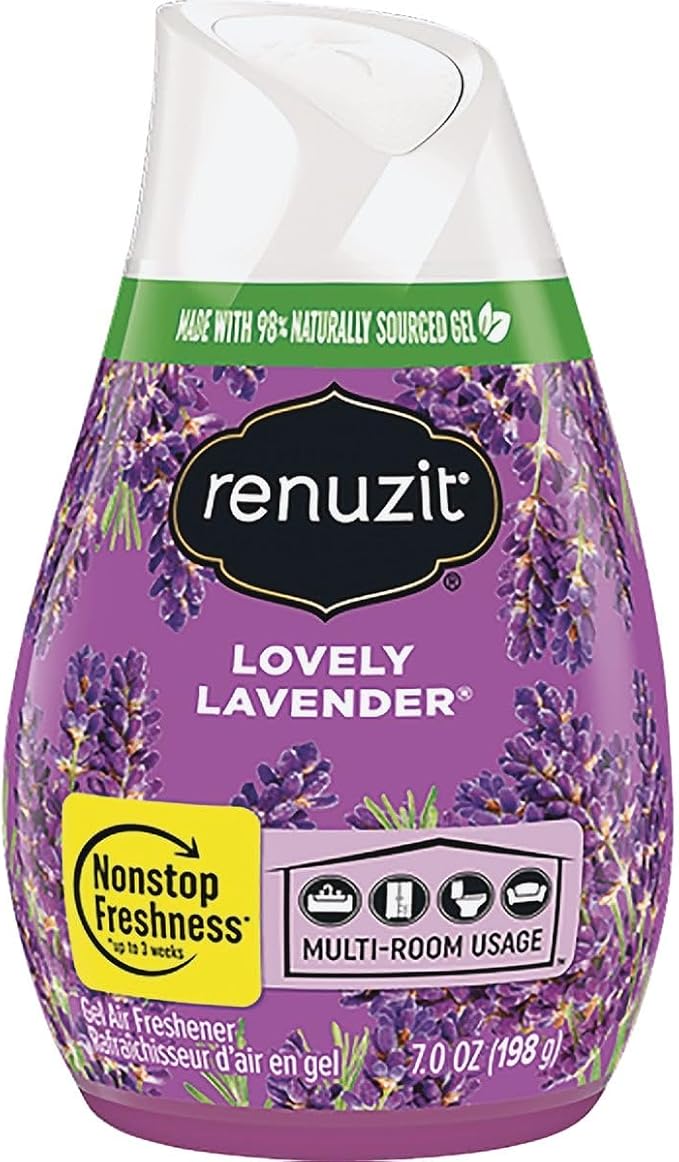 Renuzit, Lovely Lavender Gel Air Freshener, 7 Ounce