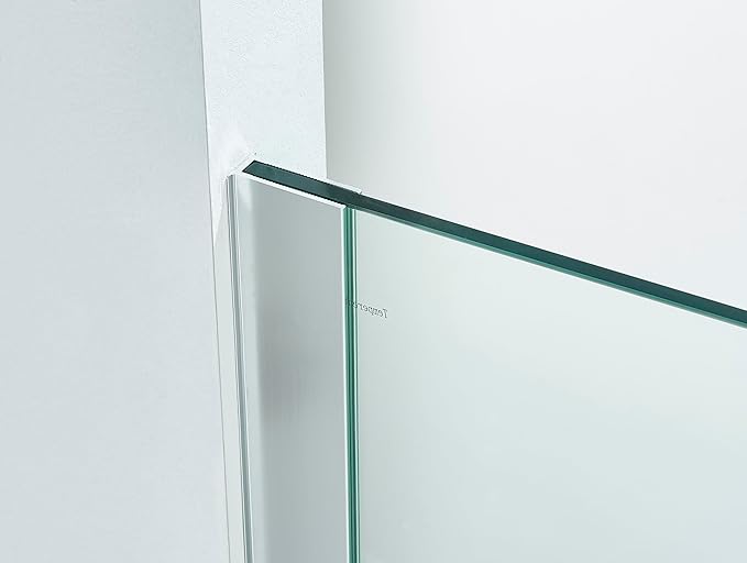 Pivot Shower Door, Adjustable Width 58.5-60" W x 76" H Shower Glass Door with 3/8" (10mm) Clear SGCC Tempered Glass with Nano Easy-Clean Coating, L01 Chrome