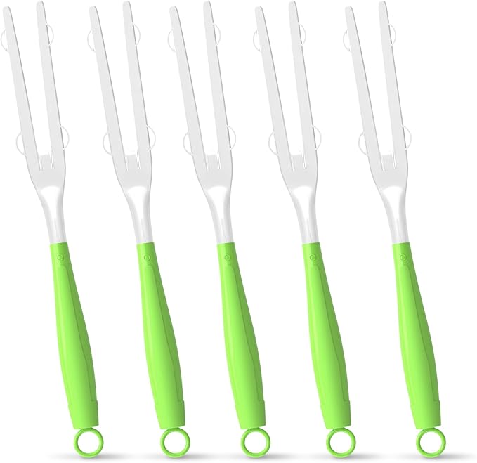 5PCS Duster Refills Folding Handles Set Compatible with Swiffer Dusters,Disposable Static Dust Removal Brush Handle for Dusting Electronics,Furniture,Blinds,Ceiling Fans (5, Green)