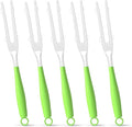5PCS Duster Refills Folding Handles Set Compatible with Swiffer Dusters,Disposable Static Dust Removal Brush Handle for Dusting Electronics,Furniture,Blinds,Ceiling Fans (5, Green)