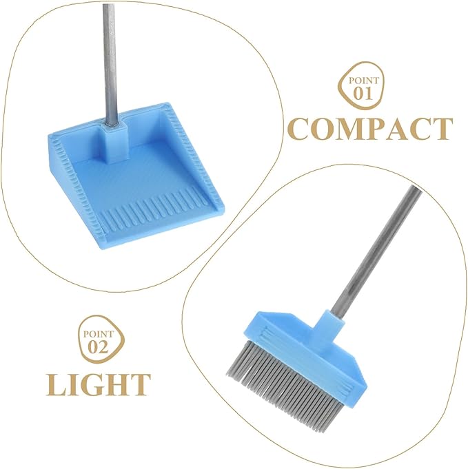 VOSAREA 1 Set Mini Cleaning Supplies Mini Dustpan and Broom Simulated Housekeeping Tools for Dollhouse Decoration and Playhouse Accessories
