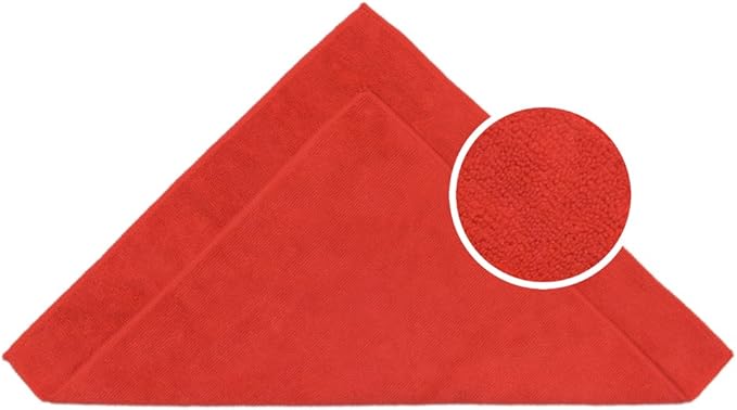 CARCAREZ Microfiber Cleaning Cloth - Ultra Absorbent Car Towels Traps Grime & Liquid for Streak-Free Mirror Shine, Scratch Proof