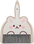 VOSAREA Mini Dustpan and Brush Set - Small Broom and Dustpan Set with High-Density Bristles & Flexible Rubber Lip - Portable Whisk Broom for Desktop Keyboard Car Interior Camping Pet Mess