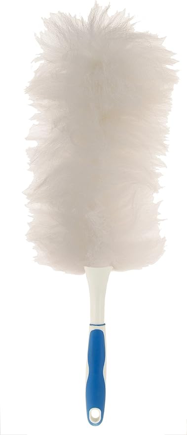 Ettore 48612 Ergonomic Over Mold Lambs Wool Duster, 12-Inch