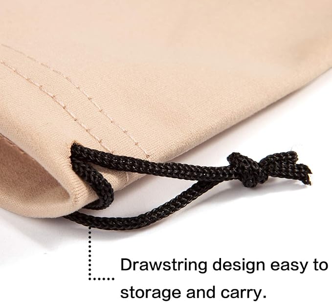 TRIUMPH VISION Soft Eyeglass Pouch 3 Pack - Pouch for glasses Microfiber Screen Cleaning Bag