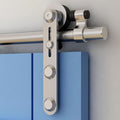 TSMST 6FT Sliding Barn Door Hardware Kit, Stainless Steel Heavy Duty Sturdy Barn Door Track for Single Wood Door, Slide Smoothly Quietly (I Style)