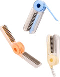4 in 1 Cup Lid Cleaning Brush Set (3 Pcs, Blue,Orange,Beige) Foldable Cup Lid Cleaning Brush Set Folds in Completely Design