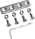Homacer Sliding Barn Door Hardware Brushed Nickel Junction Plate