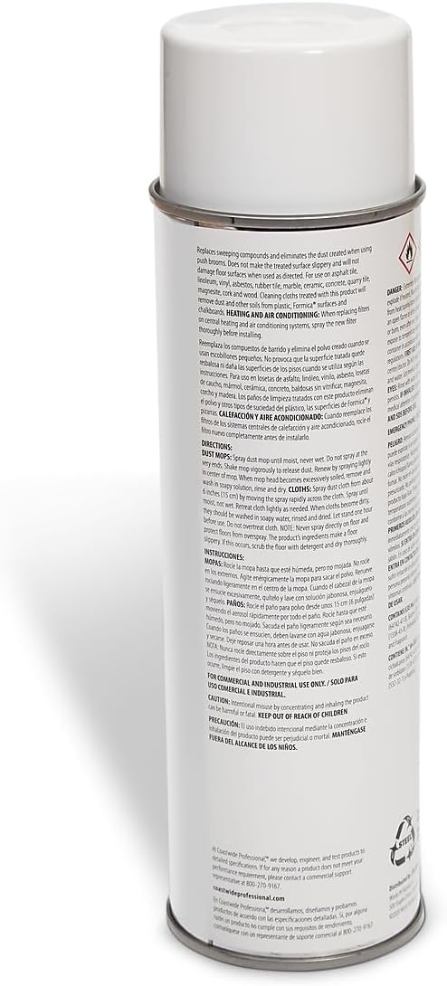 Professional Floor Dust Mop and Dust Cloth Treatment, Lemon Scent, 17 Oz., 6/Carton