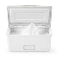Ubbi Baby Wipes Dispenser with Weighted Plate and Secure Seal, Nursery and Baby Registry Essential to Keep Wipes Fresh, Oat