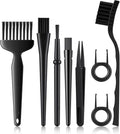 8 Pcs Mini Keyboard Cleaning Brushes Kit, Anti Static Electronic Dust Cleaning Brushes with PP Handle and Nylon Bristles, Keyboards Cleanings Brush for Computer Keyboard and Small Spaces