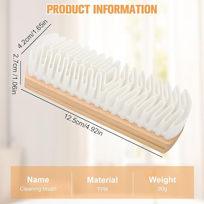 Suede Shoe Brush and Eraser,Rubber Shoe Brush, Shoe Brushs Eraser,Soft Suede Shoes Brushs Cleaner,Suede Cleaning Brush for Shoes,Bags,Jacket,Flocked & Matte Leather(2pcs