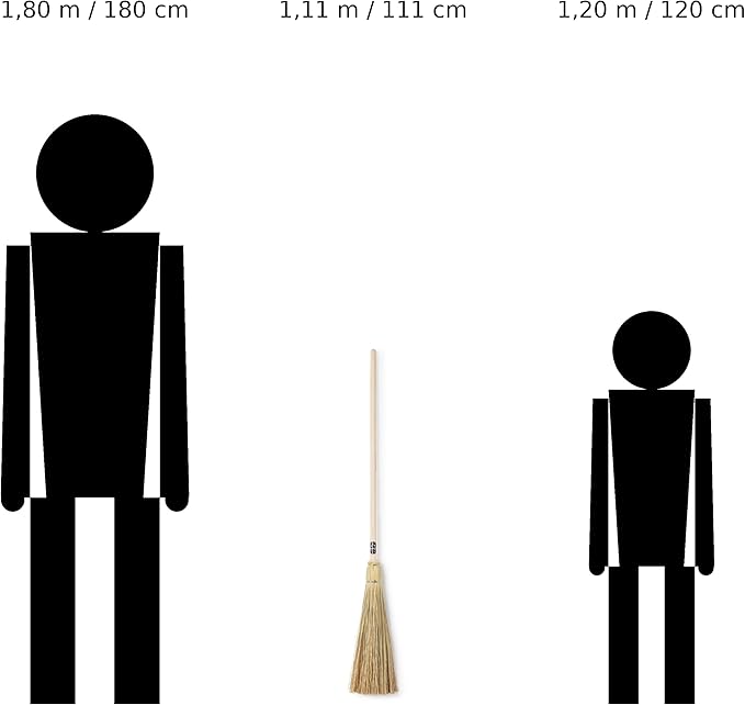 Mendi Corn Broom 43" Fantasy Style