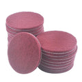 4 Inch 400 Grit Drill Brush Scrubber Scouring Pads, 20 Pcs Hook & Loop Power Scrubber Scour Pad for Rotary Tools, Random Orbital Sander (Red)