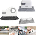 Window Track Cleaning Brush with Hidden Scraper for Sliding Door and Window Tracks, Shutters, Kitchen Sink Cleaning