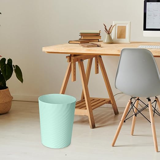 Hand Trash Can - Small Waste basketbin - 1.8 Gallon- for Office,Home,Bathroom,Kitchen - Green