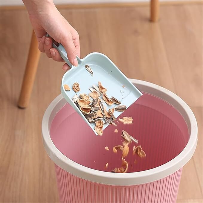 Mini Desktop Dustpan Set Car Sweep Bed Hair Garbage Shovel Small Sweeping Keyboard Brush Fruit Brush (A, One Size)