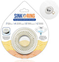 Bathroom Sink Hair Catcher for Pop-Up Drain – SinkRing 1.57" Precision Strainer for Bathroom Sink Drains | Clog-Free Hair Trap for Contacts, Earrings, Jewelry | No Suction or Screws – White