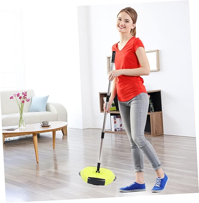 3 1 Hand Push Cleaning Tools for Home Floor Rugs Lazy Dustpan Trash Bin Vacuum Cleaners Non Electric Sweeper Mini Rotary Tool Sweeper Vacuum Brooms to Rotate Cordless Combination