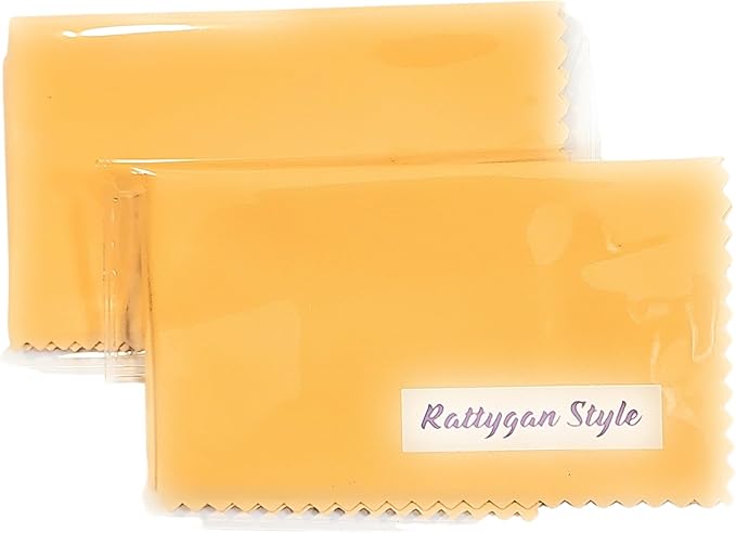 Premium Microfiber Cleaning Cloth in Individual PVC Pouches - Glasses Cleaning Cloth for Eyeglasses, Screens, Phones, Computer, Camera Lens, and Delicate Surfaces (2 x 1Pack)
