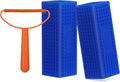 Honeydak 3 Pieces Hair Remover Tool Dog Hair Remover Pro Silicone Cleaner Brush Roller Fuzz Hairball Brush for Carpet Rake, Car Mat, Couch, Pet Bed, Clothes(Blue, Orange)