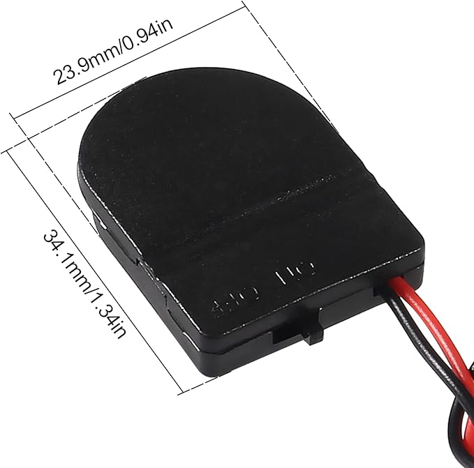 10pcs CR2032 Battery Holder Coin Cell Battery Holders 1x CR2032 Battery Holder Battery Storage Boxes Cover with On ON-Off Switch Socket Container