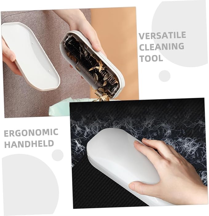 Cabilock 4pcs High Efficiency Crumb Cleaning Device Rolling Crumb Sweeper Handheld for Hair and Lint Removal