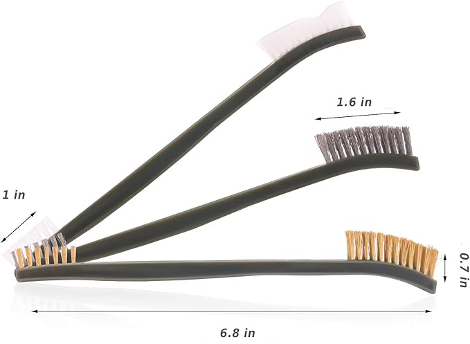Gun Cleaning Brushes Picks Kit Set Brass Copper Steel Nylon Stainless Steel Ploymer Pick Set Bristle Brushes