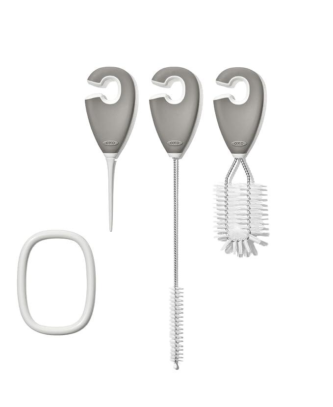 OXO Tot Cleaning Set for Straw & Sippy Cup - Pebble