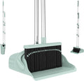 Broom and Dustpan Set – Heavy-Duty Broom and Dustpan for Home Cleaning Tool, Dustpan and Broom with Handle, Outdoor Broom and Dustpan Set • Your Home Essentials (Green)