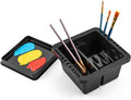 MyLifeUNIT Paint Brush Cleaner, Paint Brush Holder and Organizers for Acrylic, Watercolor, and Water-Based Paints (Black)