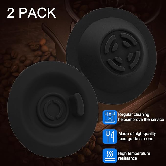 2 Pack 54mm Espresso Cleaning Disc + 1 Coffee Grinder Cleaning Brush, Compatible With Select Breville Espresso Machines Backflush Disc