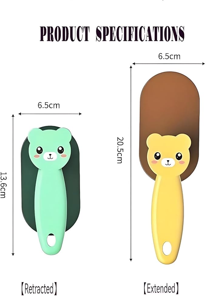 Little Bear Rotating Multi Functional Laundry Brush,Extended Bristle Cleaning Brush for Clothes, Carpet,Shoes, Etc(Green)