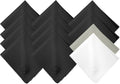 Microfiber Cleaning Cloth 12-Pack Individualy Packed (6"x 7") Glasses Cleaning Cloths for Eyeglasses Phone Computer Screen Laptop Camera Lenses (10 White, 1 Grey, 1 White)