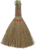 Natural Corn Bristle Hand Whisk Broom with Handle for Indoor Cleaning Dense Miscanthus Weave for Dust and Debris Removal Multipurpose Floor and Furniture Sweeper Home Cleaning Tool