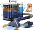 Portable Carpet Cleaner & Upholstery Cleaner Machine - 21Kpa Carpet Cleaner Machine, Self-Cleaning, Deep Cleaner for Pet Stains, Cars, Couch, Rug, Furniture with Dual Brush, Large Tank, Blue