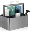 Portable Shower Caddy Dorm: Compact Bathroom Caddy Organizer with Handle & Adjustable Dividers, Hard Plastic Shower Basket Storage Tote for Toiletry, College Dorm Room Essentials for Men Gray