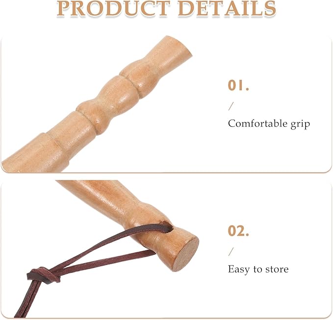 Garneck Lambswool Desk Duster with Flexible Wooden Handle Soft Wool Dust Brush for Furniture and Car Interior Cleaning Lightweight Portable Dusting Tool for Office Desk and Bedroom