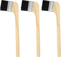 HARFINGTON Paint Brush 3Pcs 2.5" Brush Width Reusable Variety Angled Bend Brushes Radiator Paint for All Latex Oil Painting Furniture Walls Treatment, Black