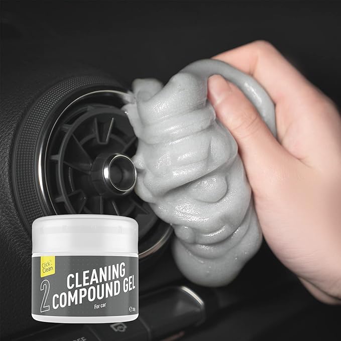 CLICK CLEAN Cleaning Kit, 1 x Cleaning Gel for Car Interior and Keyboard, 1 X Cleaning Mist, 1 X Cleaning Gel, 1 Microfiber Cloth and 1 Glass Wipe Included
