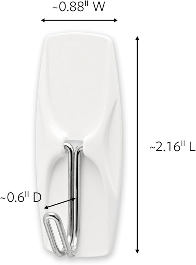 Command Medium Wire Toggle Hooks, 35 Hooks and 40 Strips, Damage-Free Hanging Wallhooks with Adhesive Strips, No Tools Adhesive for Hanging, Holds up to 2 lb (Pack of 4)
